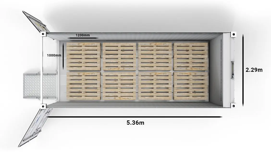 ArcticStore 20ft UK Pallets
