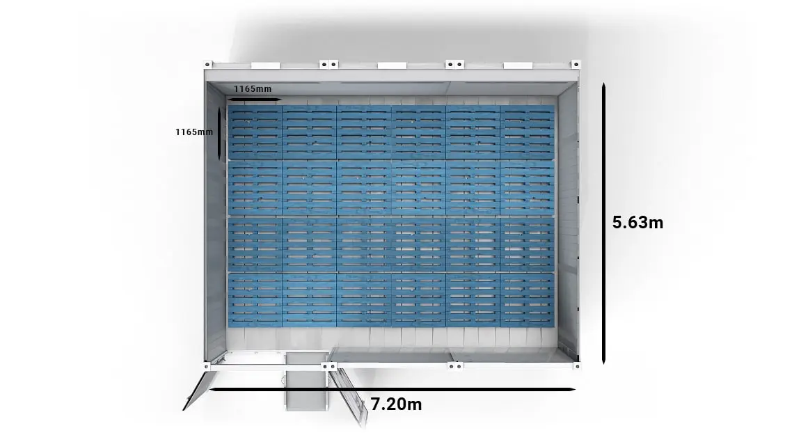 ArcticSuperStore 20ft Small Pallets CHEP